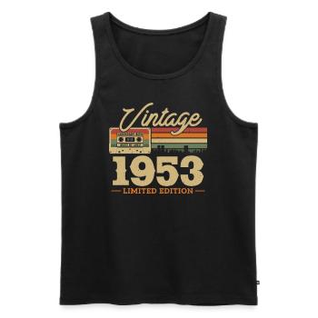 Anniversary 1953 Limited Edition - Men's Premium Organic Tank Top - black - Front - Michal (187cm)