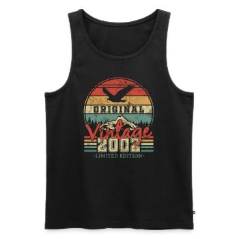 Geburtstagsgeschenk 2002 21 Jahre - Männer Premium Bio Tank Top - Schwarz - Vorne - AI Model Male 178 light (178cm)