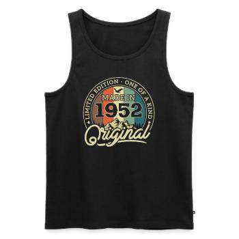 Original 1952 Vintage Vintage Birthday Retro - Débardeur bio Premium Homme - noir - Devant - Michal (187cm)