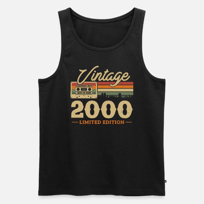 2000 - 23/24 ans anniversaire - Débardeur bio Premium Homme - noir