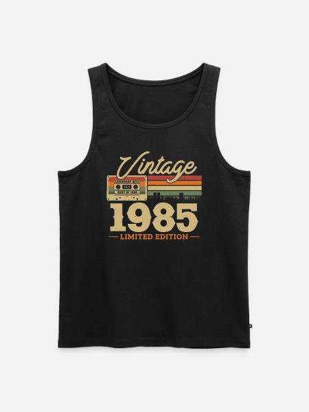 1985 - 38/39 Birthday - Men's Premium Organic Tank Top - black