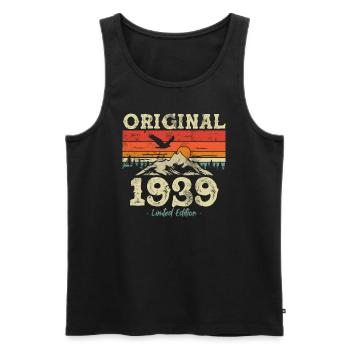 Gift 84/85th birthday 1939 - Men's Premium Organic Tank Top - black - Front - Michal (187cm)