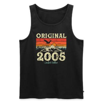 Cadeau Anniversaire 2005 18/19 Ans - Men's Premium Organic Tank Top - black - Front - Michal (187cm)