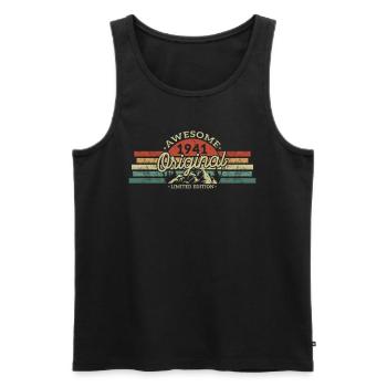 Vintage Geburtstagsgeschenk 1941 - Männer Premium Bio Tank Top - Schwarz - Vorne - Michal (187cm)