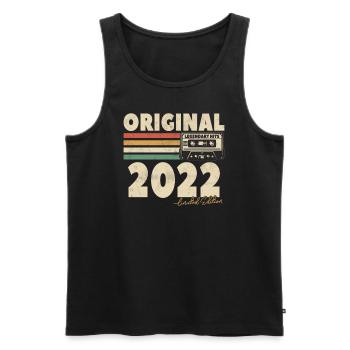 Vintage Geburtstagsgeschenk 2022 - Männer Premium Bio Tank Top - Schwarz - Vorne - AI Model Male 178 light (178cm)