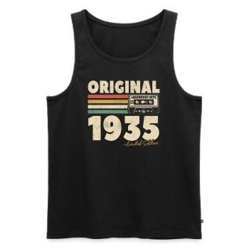 Vintage 1935 Geburtstagsgeschenk - Männer Premium Bio Tank Top - Schwarz - Vorne - AI Model Male 178 light (178cm)