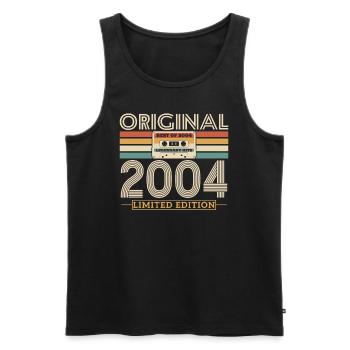 Original birthday gift 2004 19/20 years - Men's Premium Organic Tank Top - black - Front - Michal (187cm)