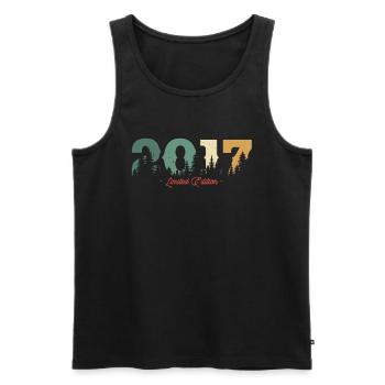 Vintage Natur Geburtstagsgeschenk 6/7 Jahre - Männer Premium Bio Tank Top - Schwarz - Vorne - Michal (187cm)