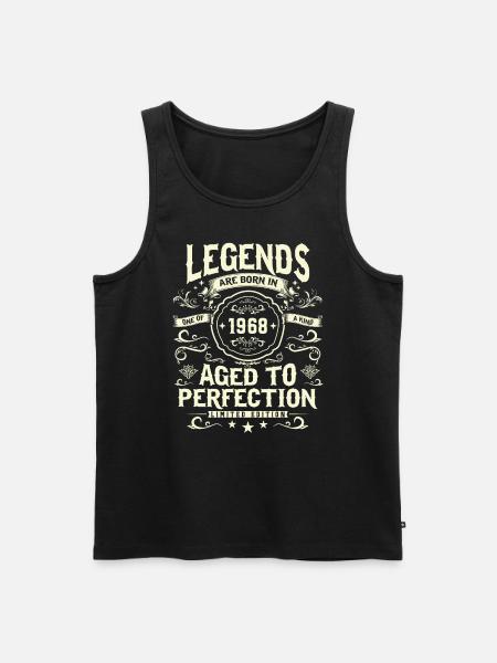 Anniversaire légendaire de 1968 - Débardeur bio Premium Homme - noir