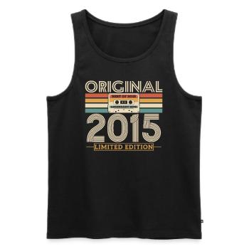Legendary since 2015 - Men's Premium Organic Tank Top - black - Front - AI Model Male 178 light (178cm)