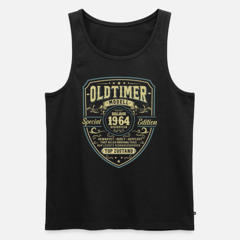 1964 - Ein Geschenk der Erinnerungen - Männer Premium Bio Tank Top - Schwarz