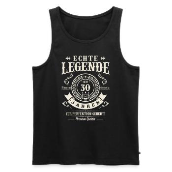 30 Jahre Meisterwerk - Männer Premium Bio Tank Top - Schwarz - Vorne - Michal (187cm)