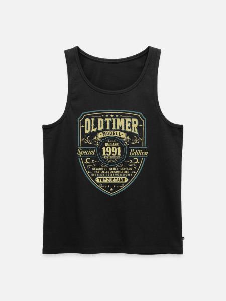 Legendäres Jahrgangsgeschenk '91 - Männer Premium Bio Tank Top - Schwarz