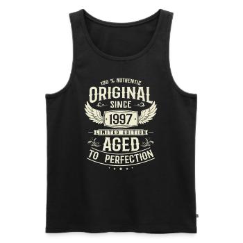 Vintage 1997 Birthday Gift - Men's Premium Organic Tank Top - black - Front - Michal (187cm)