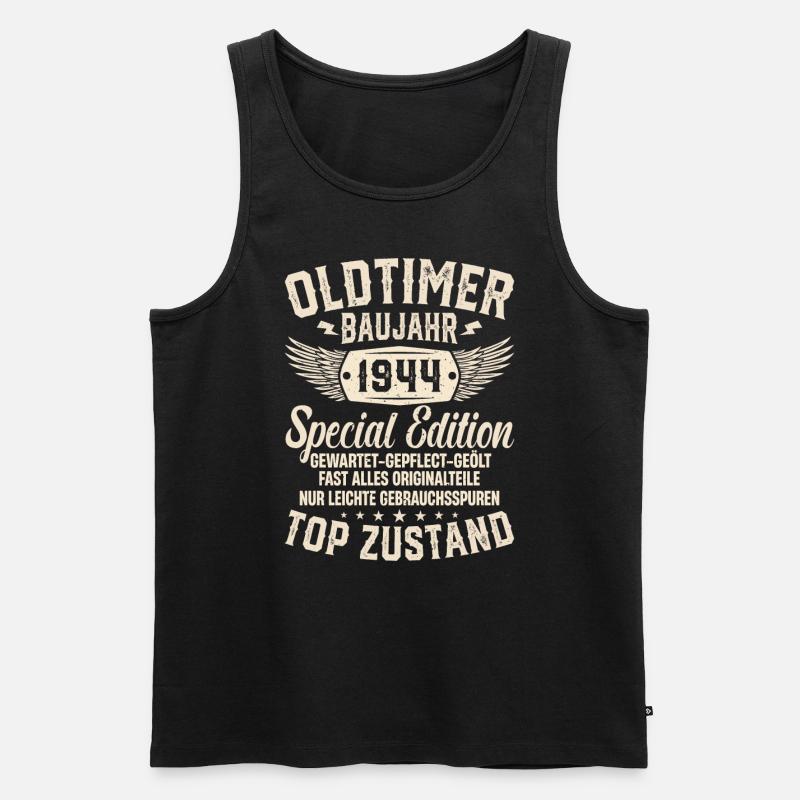 1944 Oldtimer Geschenk - Männer Premium Bio Tank Top - Schwarz