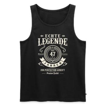 Legendärer 47. Geburtstag - Männer Premium Bio Tank Top - Schwarz - Vorne - Michal (187cm)