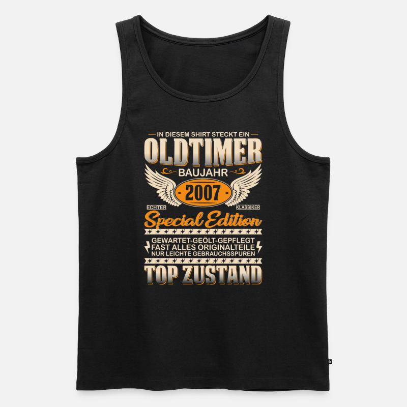 Klassischer Schatz '07 - Männer Premium Bio Tank Top - Schwarz