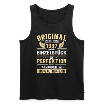 Vintage Geburtstagsgeschenk 26/27, Limitiert '97 - Débardeur bio Premium Homme - noir - Devant - Michal (187cm)