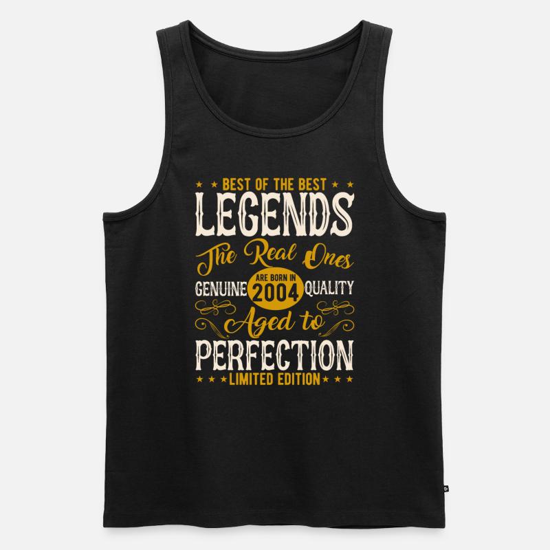 2004 Vintage Geschenk - Männer Premium Bio Tank Top - Schwarz
