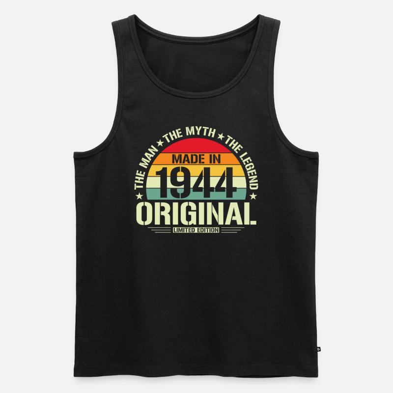 Klassiker 1944 - Männer Premium Bio Tank Top - Schwarz