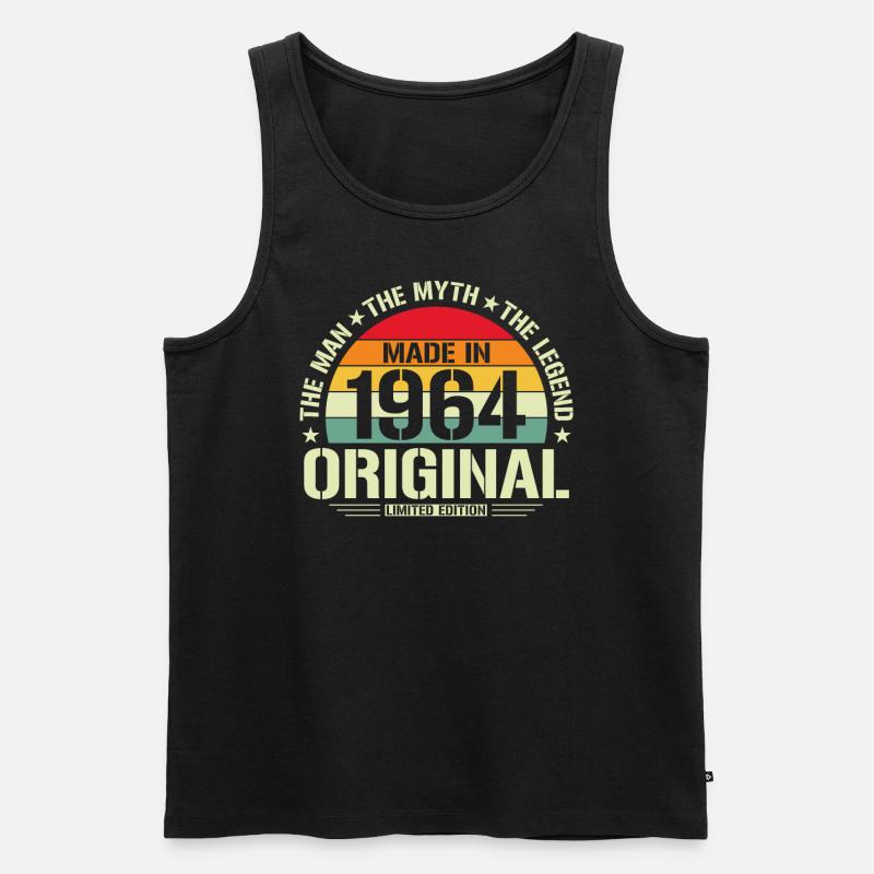 Einzigartig 1964 - Männer Premium Bio Tank Top - Schwarz