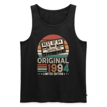 1994 - Geboren zur Legende - Männer Premium Bio Tank Top - Schwarz - Vorne - Michal (187cm)