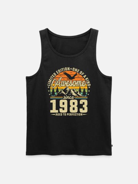 Millésime 1983 - Débardeur bio Premium Homme - noir