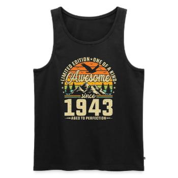 1943: A Legendary Year - Men's Premium Organic Tank Top - black - Front - Michal (187cm)