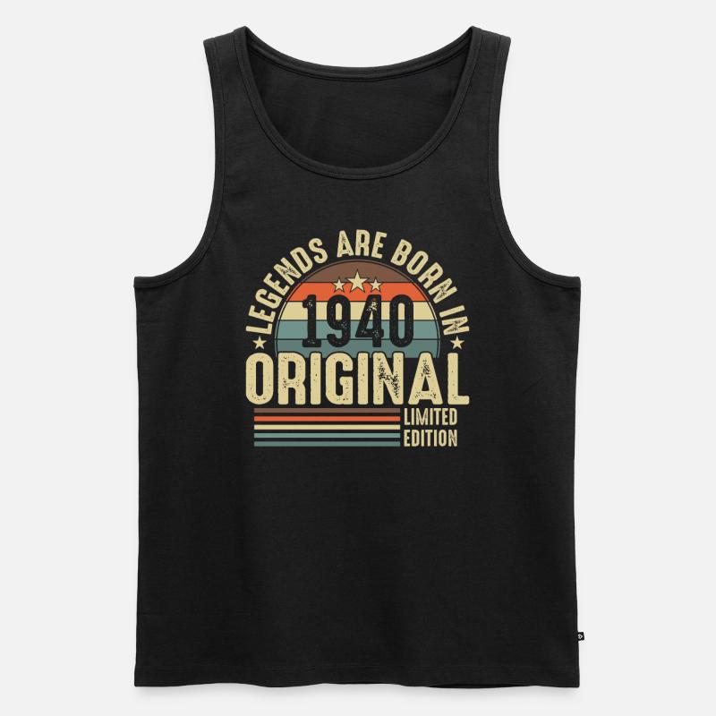 1940 - Ein legendäres Erbe - Männer Premium Bio Tank Top - Schwarz