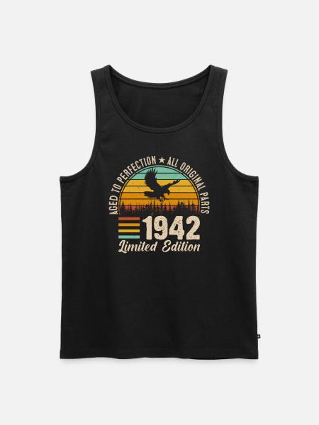 1942 - A legendary year - Men's Premium Organic Tank Top - black