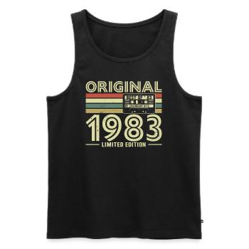 Legendärer 40. Geburtstag - Jahrgang 1983 - Männer Premium Bio Tank Top - Schwarz - Vorne - AI Model Male 178 light (178cm)