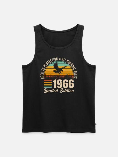 1966 Birthday Jubilee 58 Years - Men's Premium Organic Tank Top - black