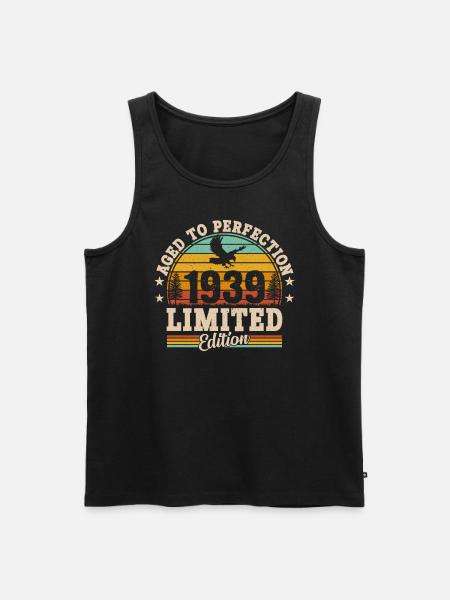 Legendary 85th birthday in 1939 - Men's Premium Organic Tank Top - black