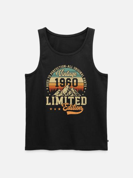 Legendary 1960 Birthday - Men's Premium Organic Tank Top - black