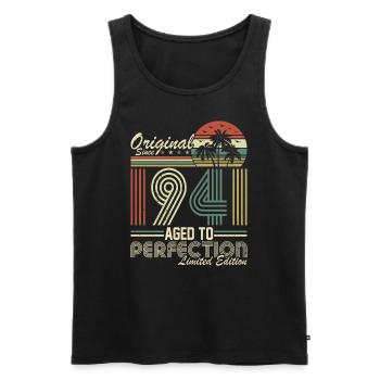 83. Geburtstag Vintage 1941 Retro Style - Männer Premium Bio Tank Top - Schwarz - Vorne - Michal (187cm)