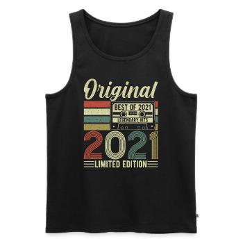 Legendary 3rd Birthday Year 2021 - Men's Premium Organic Tank Top - black - Front - Michal (187cm)