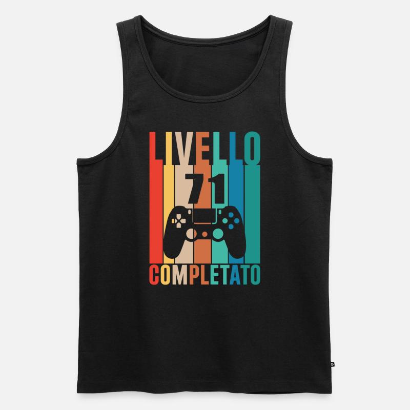 Stufe 71 - Männer Premium Bio Tank Top - Schwarz