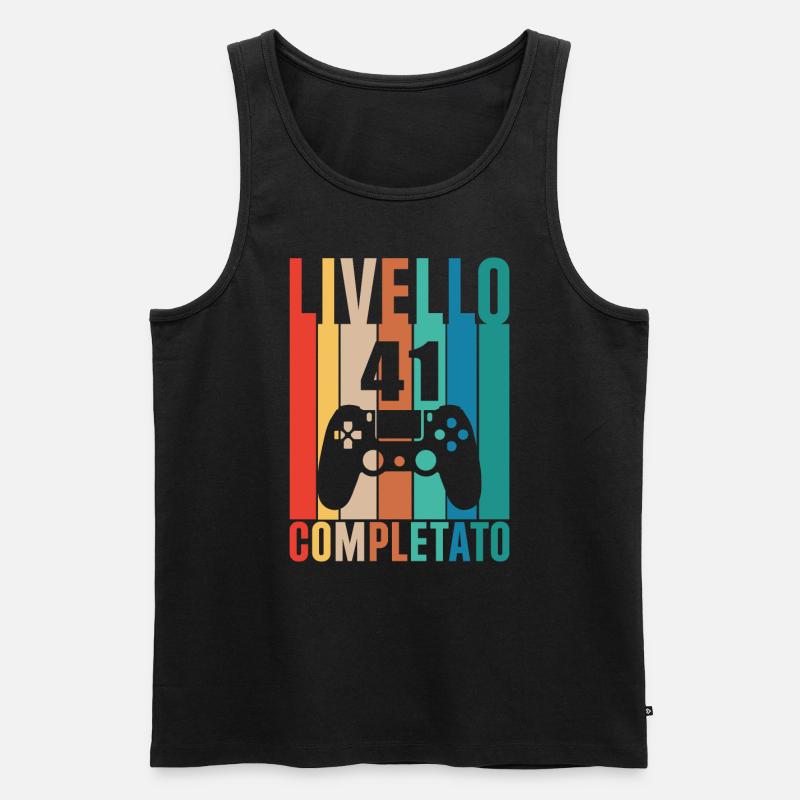 Stufe 41 - Männer Premium Bio Tank Top - Schwarz