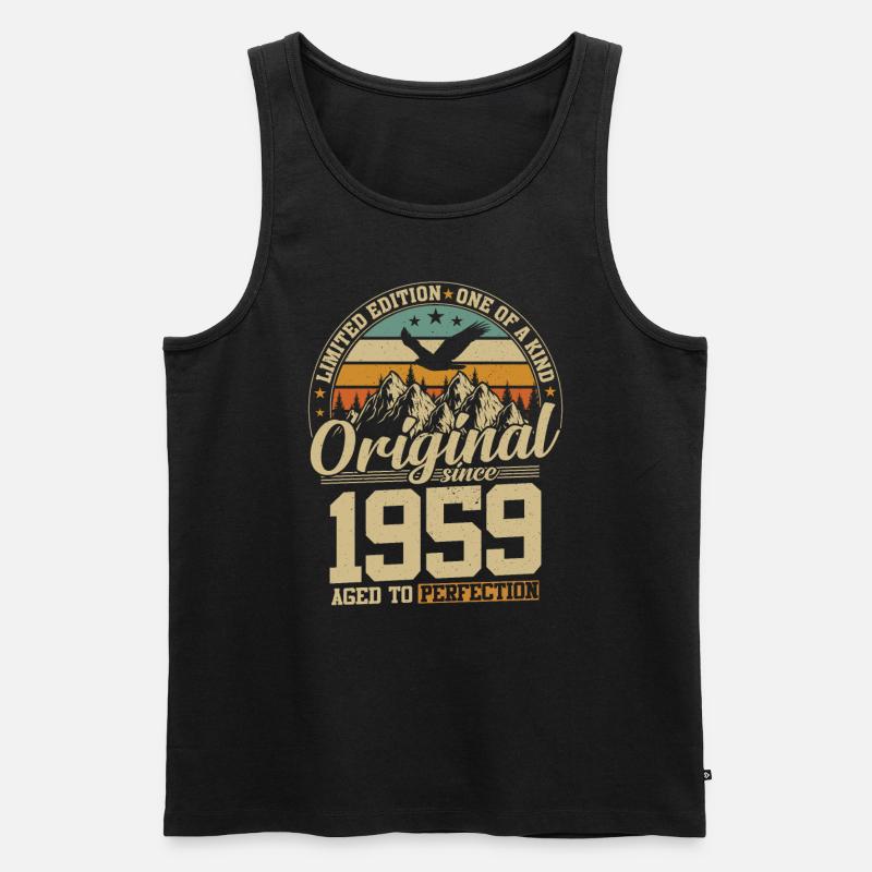 Jubilee Joy 1959 - Men's Premium Organic Tank Top - black