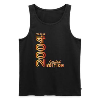 20 years anniversary edition - February 2004 - Men's Premium Organic Tank Top - black - Front - Michal (187cm)