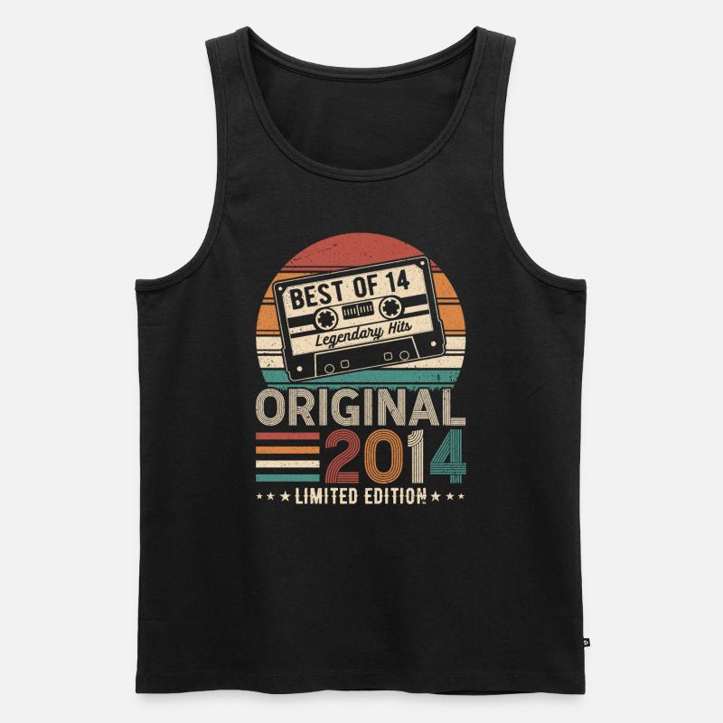 Jubiläumsfreude 2014 - Männer Premium Bio Tank Top - Schwarz