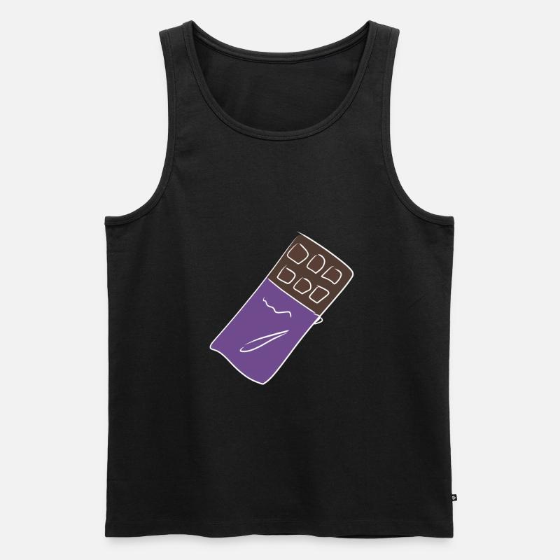schokolade schoko - Männer Premium Bio Tank Top - Schwarz