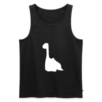 dinosaurier symbol tier - Männer Premium Bio Tank Top - Schwarz - Vorne - AI Model Male 178 light (178cm)