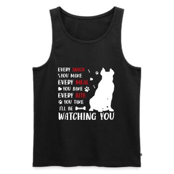 Every snack you make every meal - Männer Premium Bio Tank Top - Schwarz - Vorne - Michal (187cm)