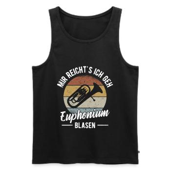 Orchester Horn Musiker Euphonium Blasmusik - Männer Premium Bio Tank Top - Schwarz - Vorne - Michal (187cm)