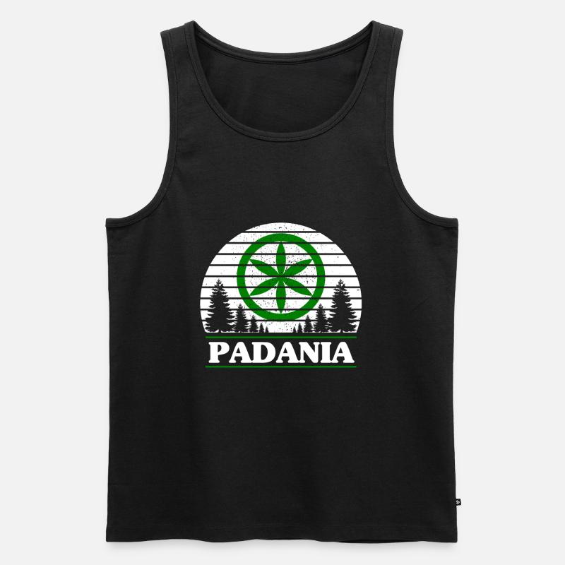 Padanien - Männer Premium Bio Tank Top - Schwarz