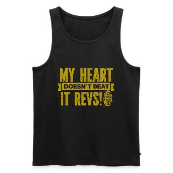 Motorcycle Motocross Bike Racing Motorsport - Men's Premium Organic Tank Top - black - Front - Michal (187cm)