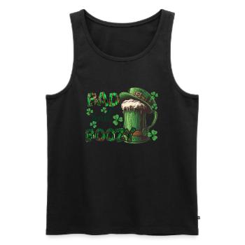 All Irish Ireland Clover Green St Patrick’s Day - Débardeur bio Premium Homme - noir - Devant - Michal (187cm)