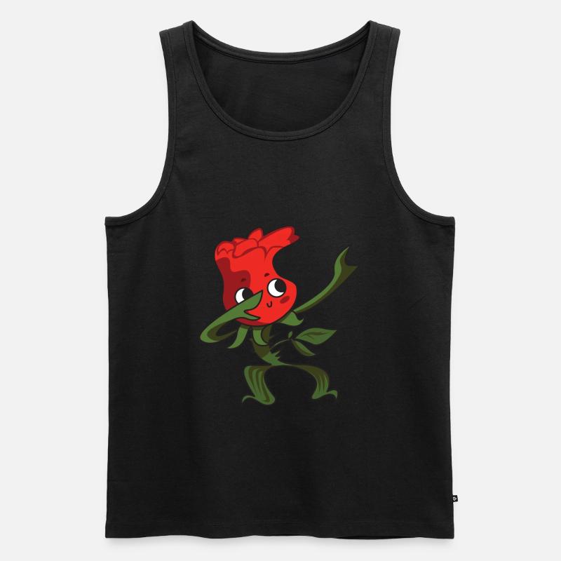 rose blume tanzen - Männer Premium Bio Tank Top - undefined