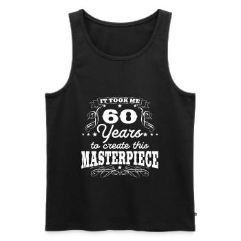 60th birthday 60 years gift - Men's Premium Organic Tank Top - black - Front - Michal (187cm)